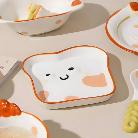 Porcelain Toast Plate